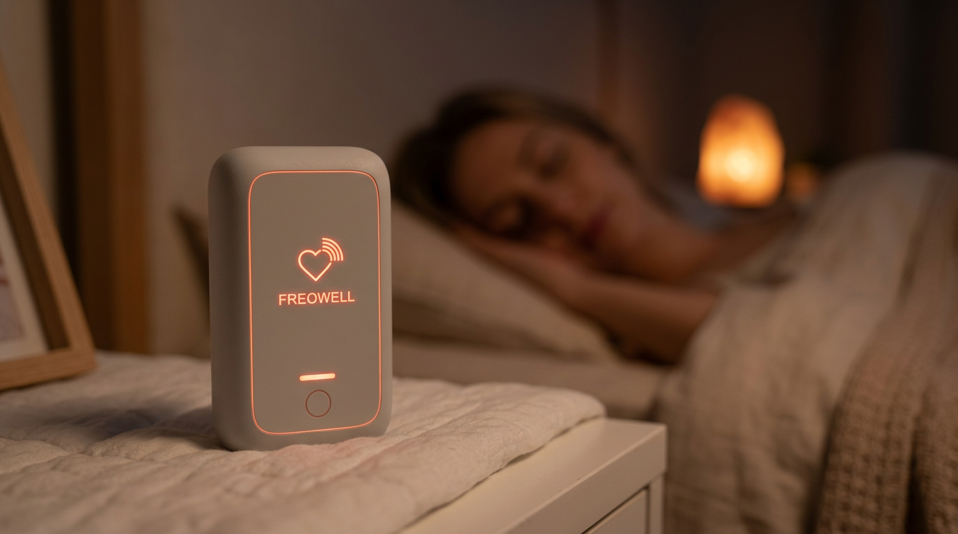 Freqwell Gerät im Schlafzimmer